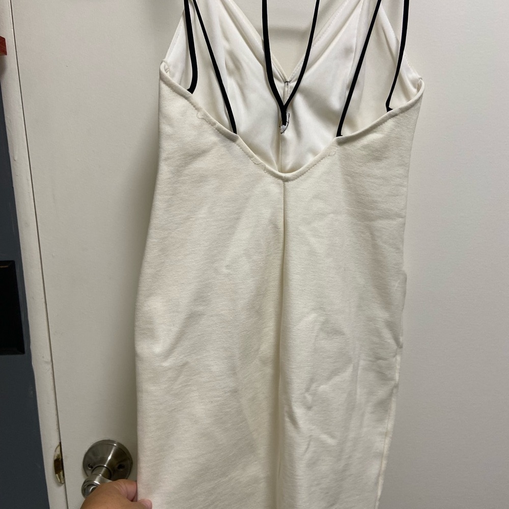 Solemio white cocktail dress Bodycon, size small - Picture 2 of 4